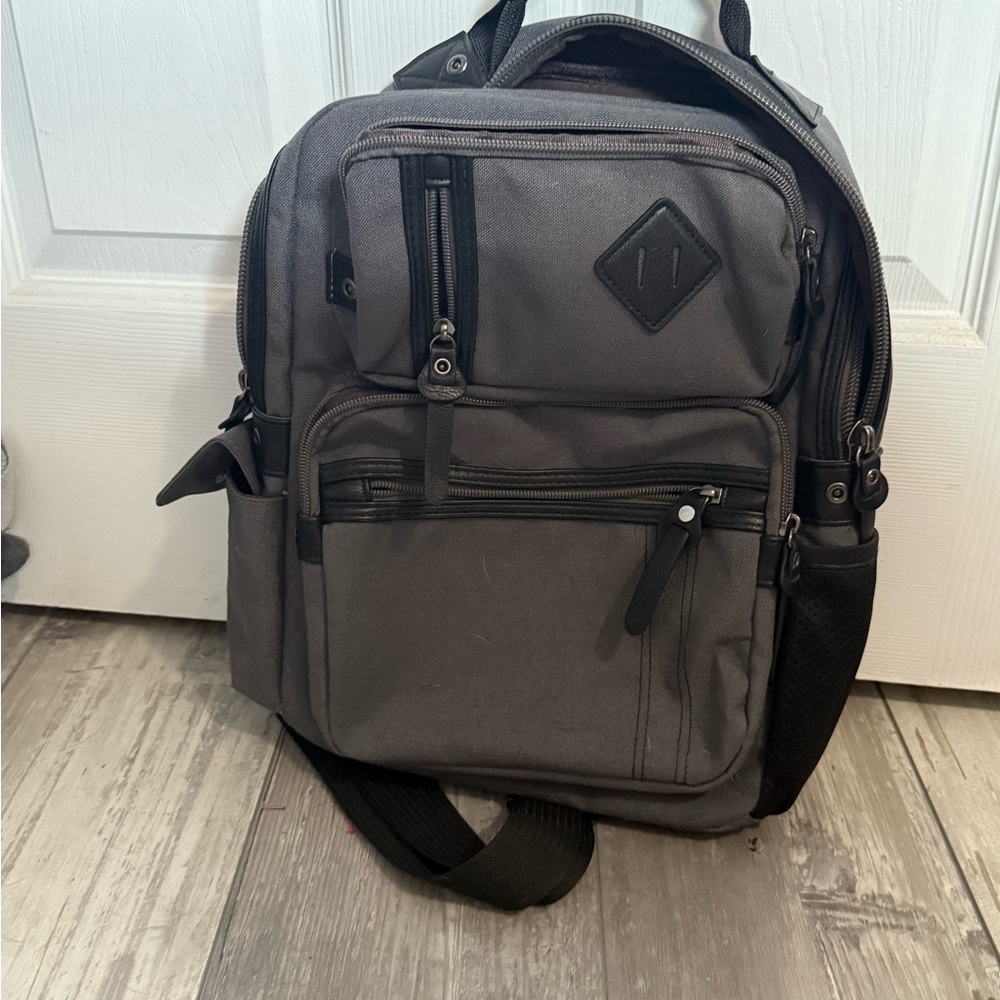 Gray Laptop Backpack